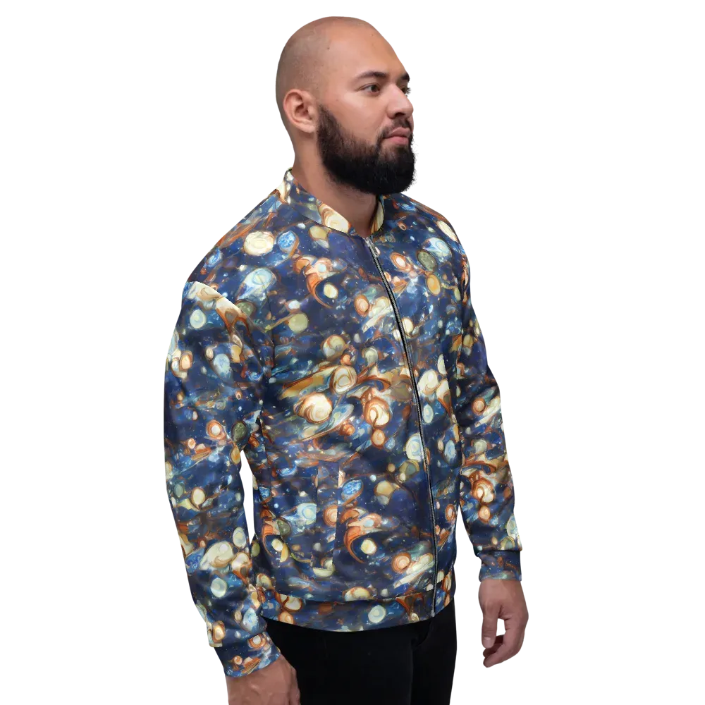 Aurum Cosmos on Bomber Jacket — Right