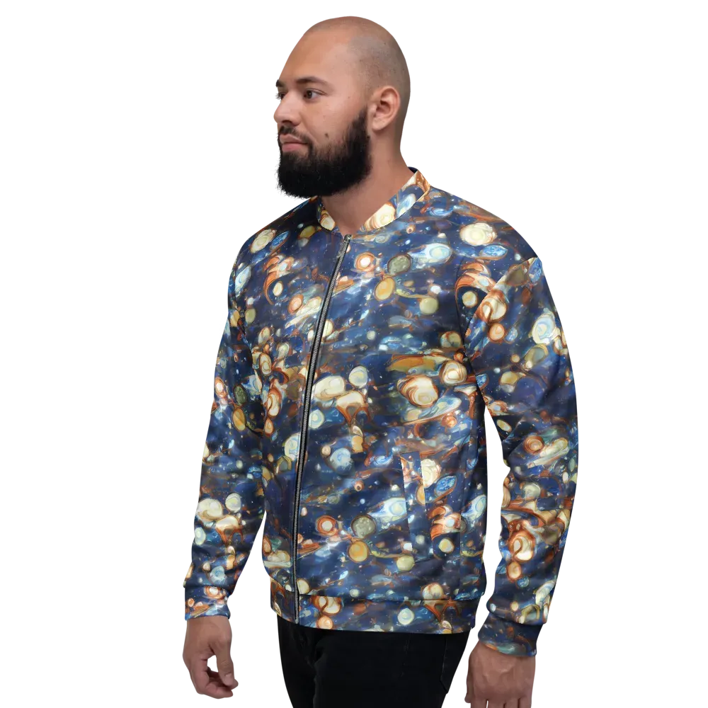 Aurum Cosmos on Bomber Jacket — Left