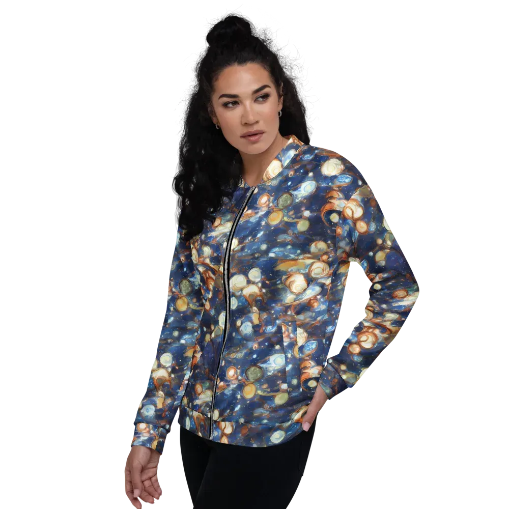 Aurum Cosmos on Bomber Jacket — Left