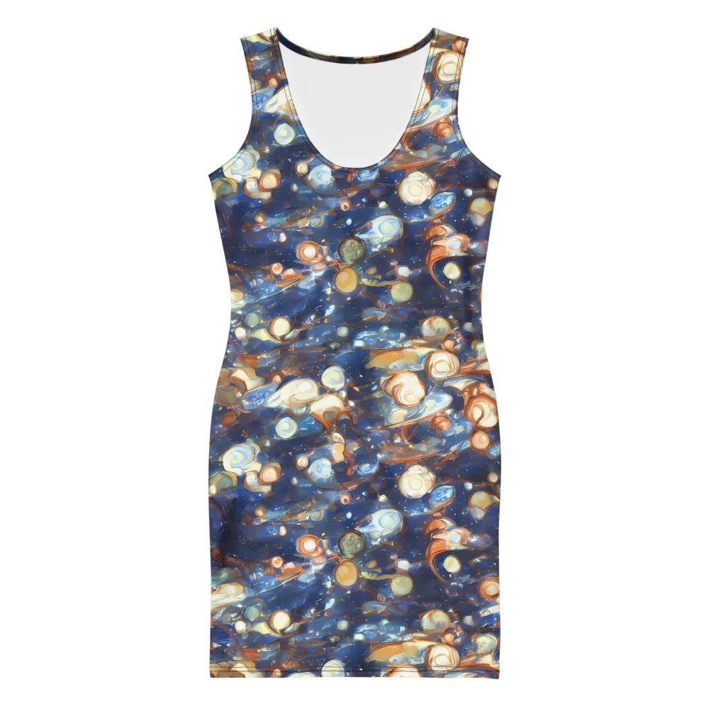Aurum Cosmos on Bodycon Dress — Front