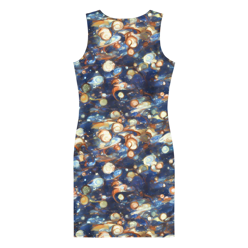 Aurum Cosmos on Bodycon Dress — Back