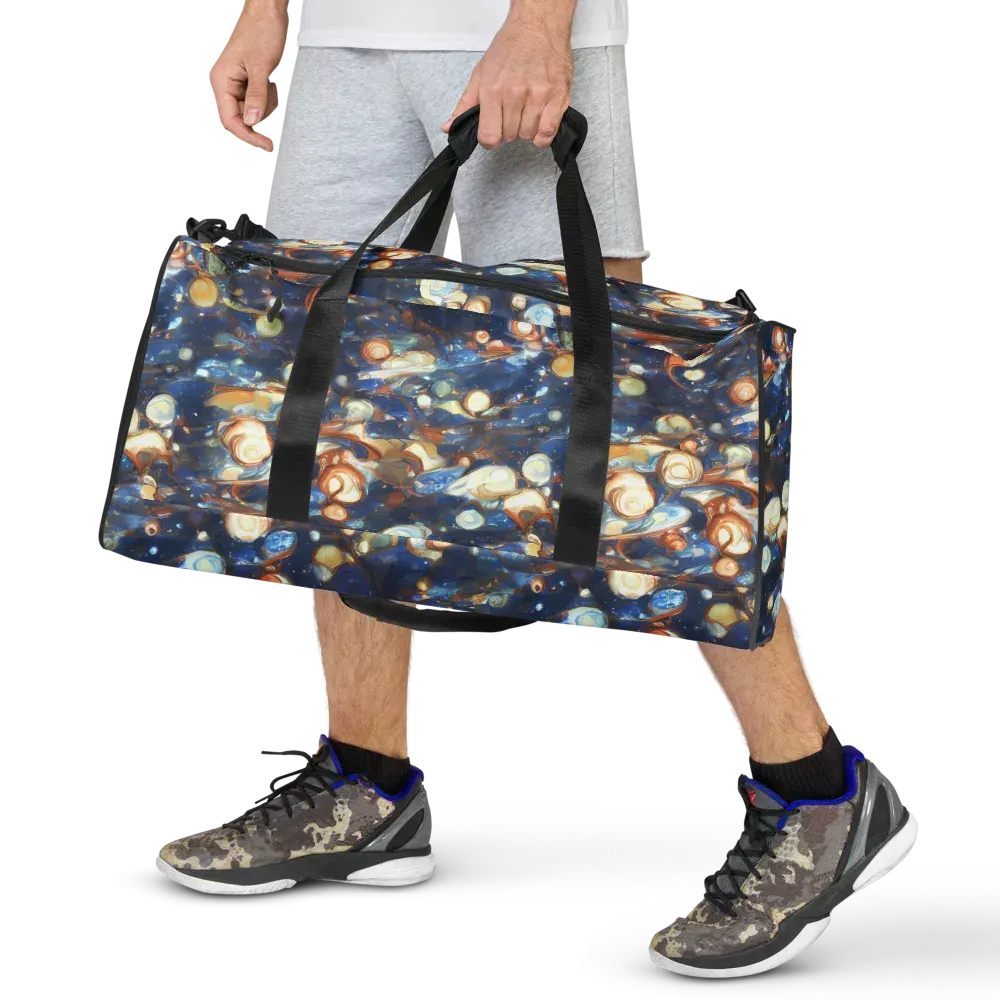 Aurum Cosmos on Duffle Bag — Front