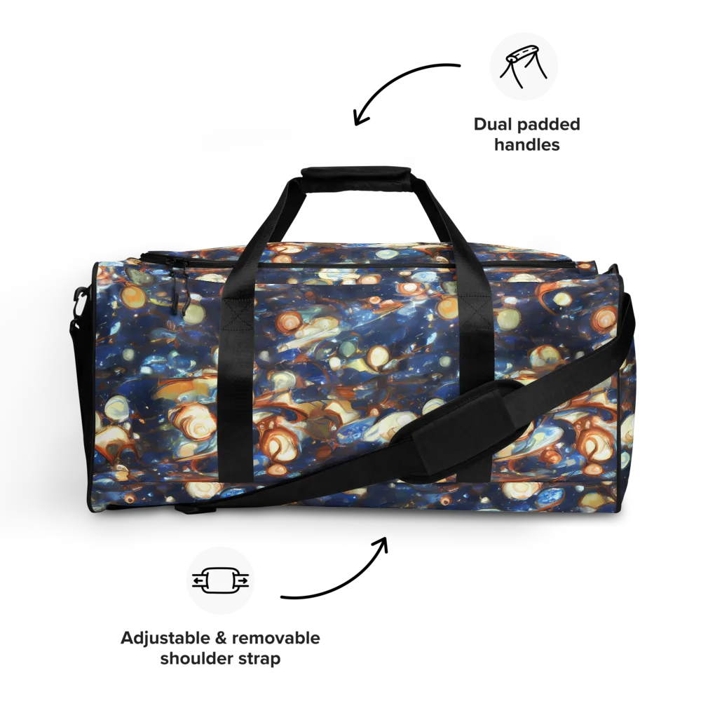 Aurum Cosmos on Duffle Bag — Front