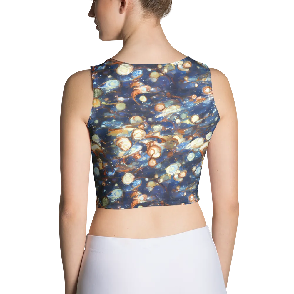 Aurum Cosmos on Crop Top — Back