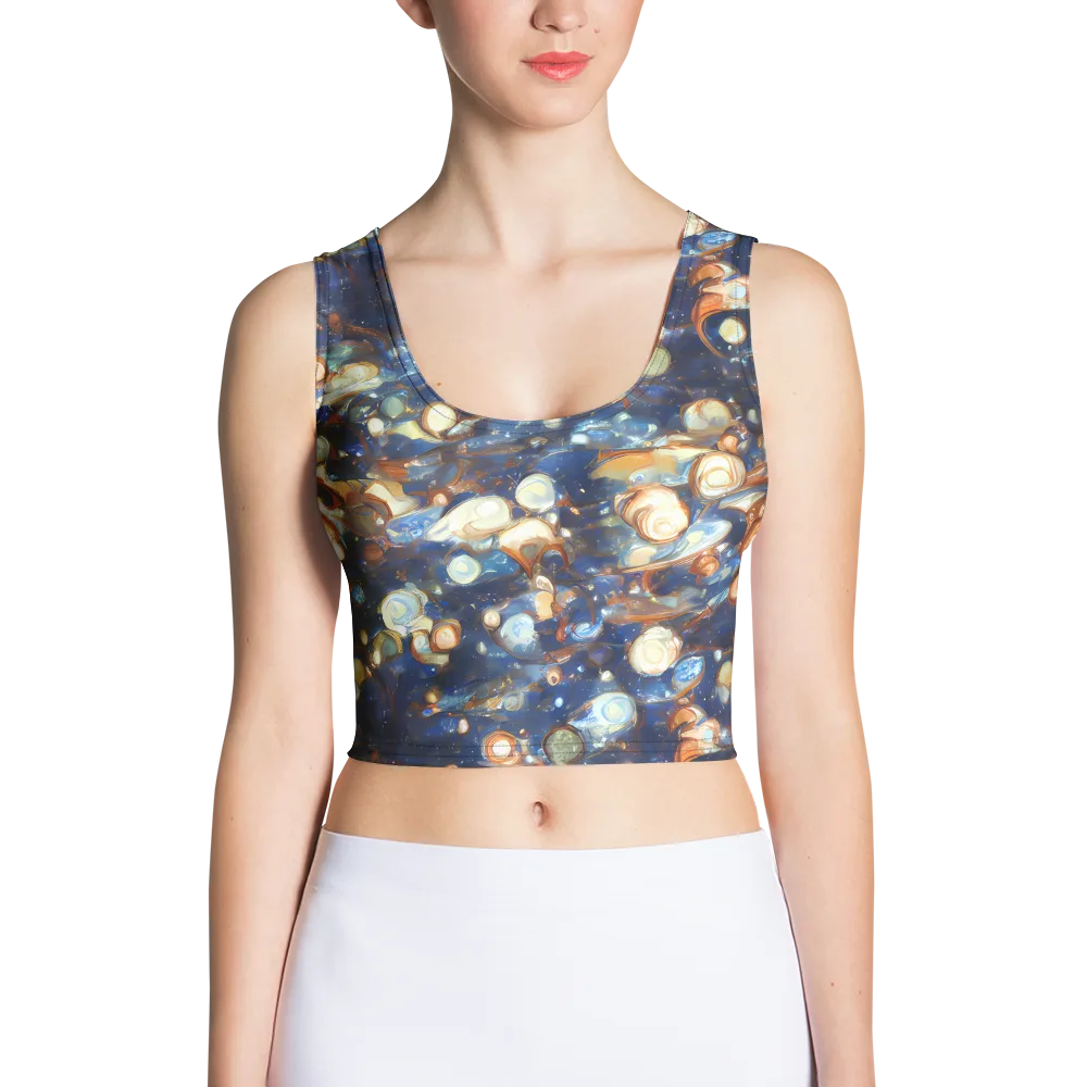 Aurum Cosmos on Crop Top — Front