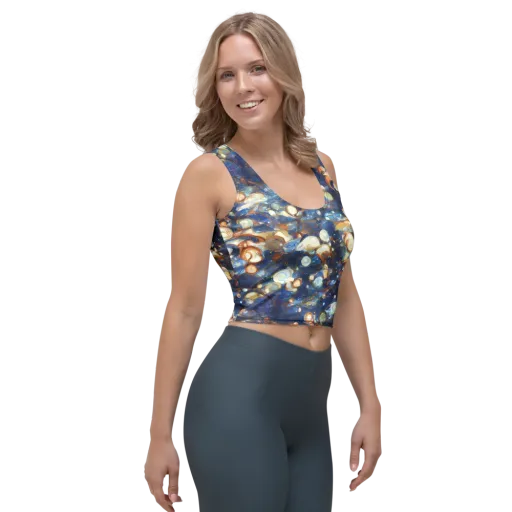 Aurum Cosmos on a Crop Top