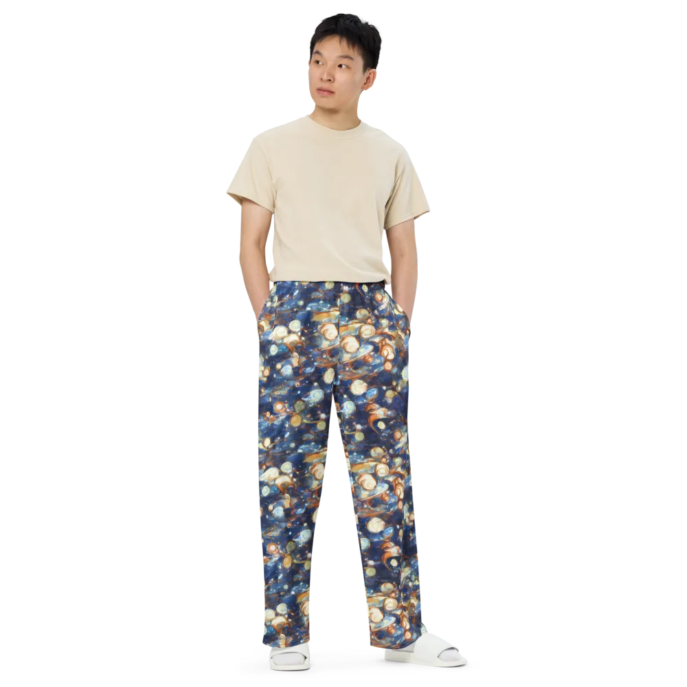 Aurum Cosmos on Wide-Leg Pants — Front