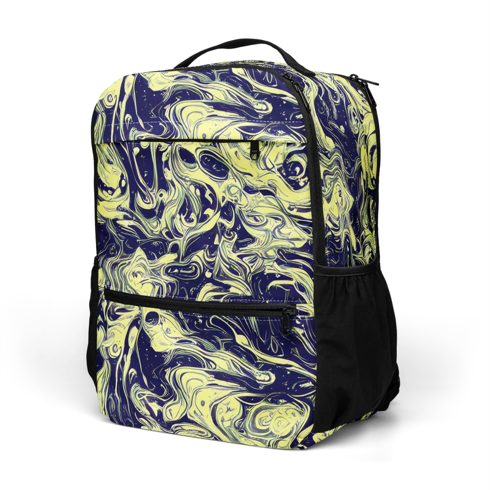 Midnight Marbles on Utility Backpack — Left Front