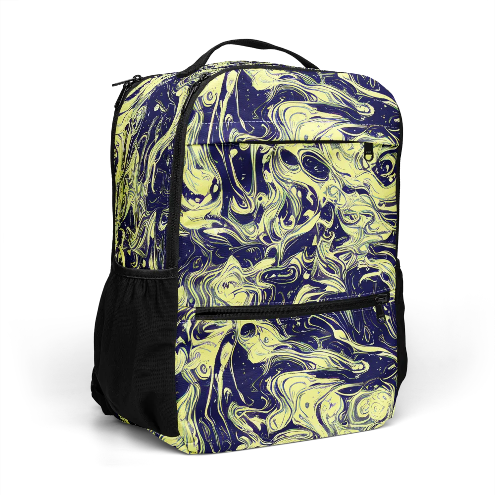 Midnight Marbles on Utility Backpack — Right Front