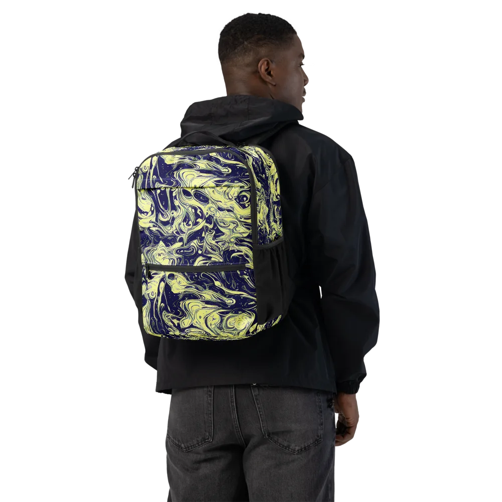 Midnight Marbles on Utility Backpack — Back