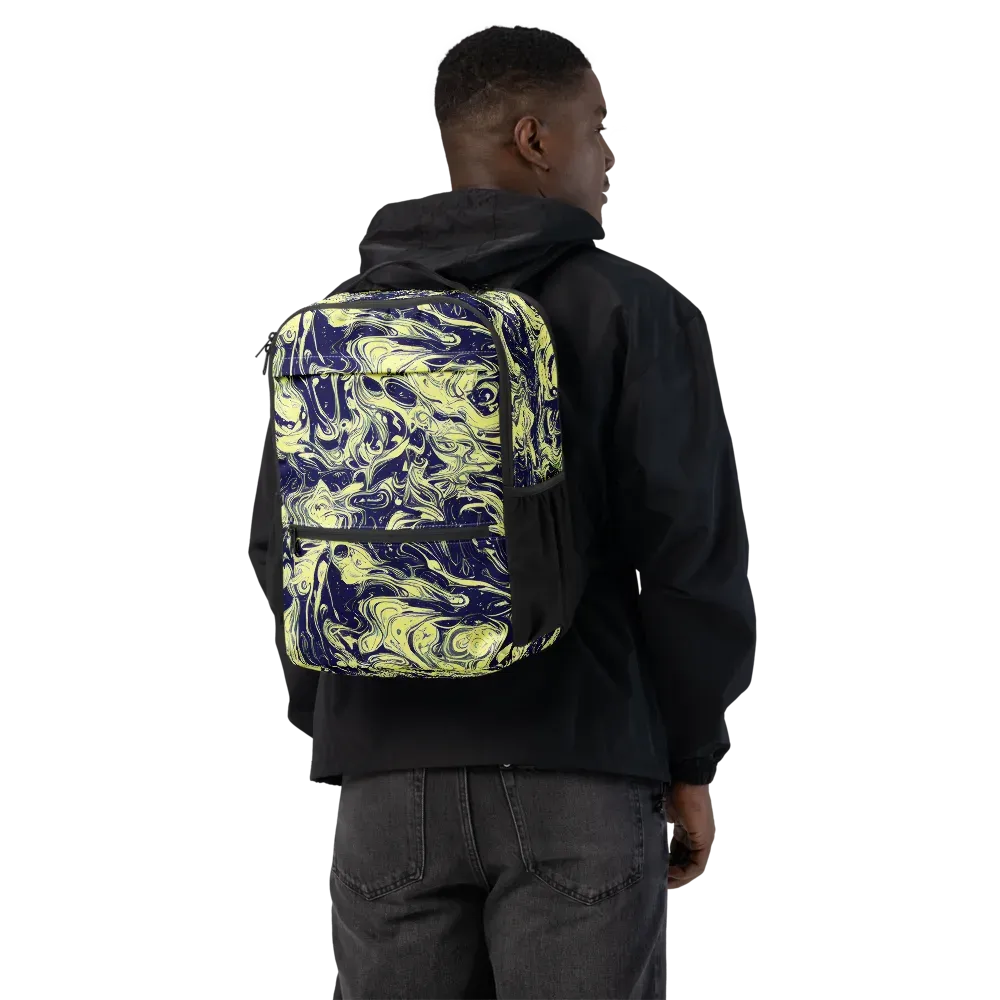 Midnight Marbles on Utility Backpack — Back