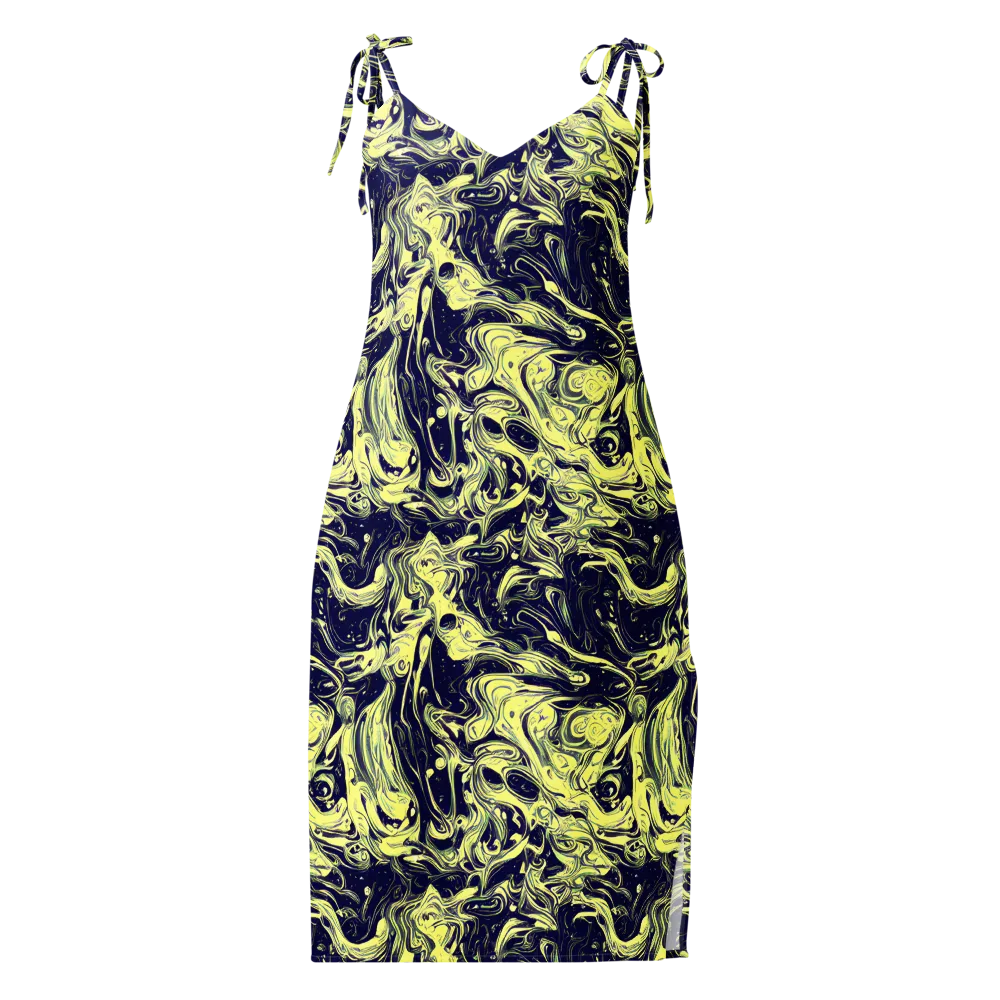 Midnight Marbles on Slip Dress — Front