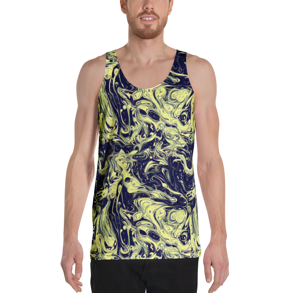 Midnight Marbles on Men's Tank Top — Front