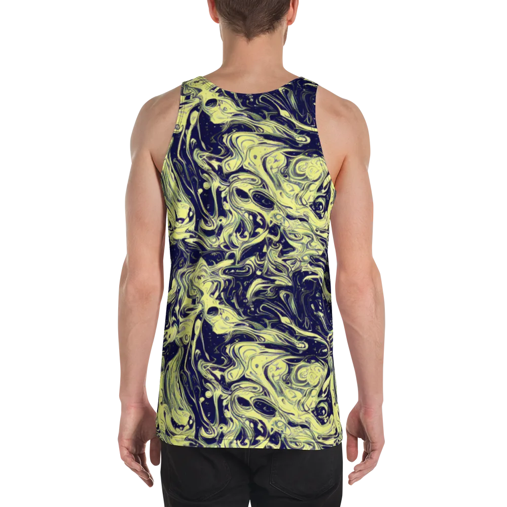 Midnight Marbles on Men's Tank Top — Back