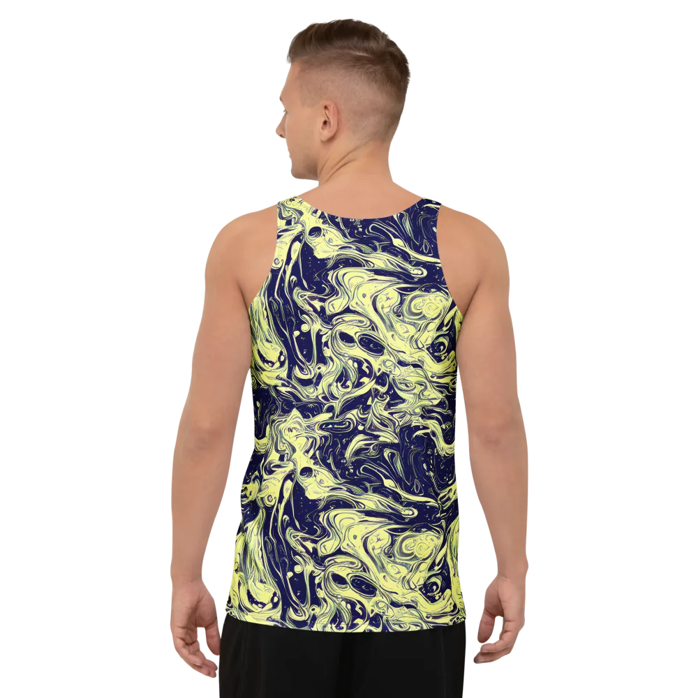 Midnight Marbles on Men's Tank Top — Back