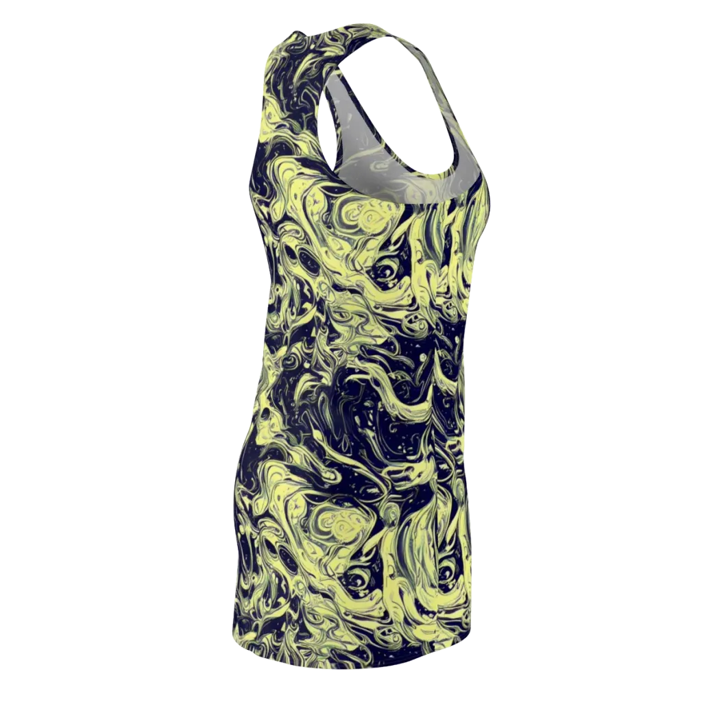 Midnight Marbles on Racerback Dress — Back Side