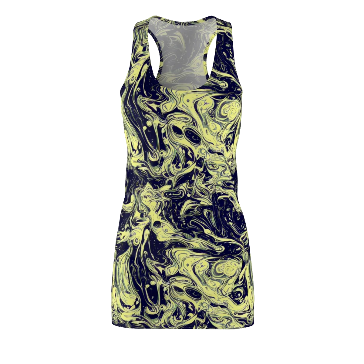 Midnight Marbles on Racerback Dress — Front