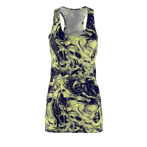 Midnight Marbles on a Racerback Dress