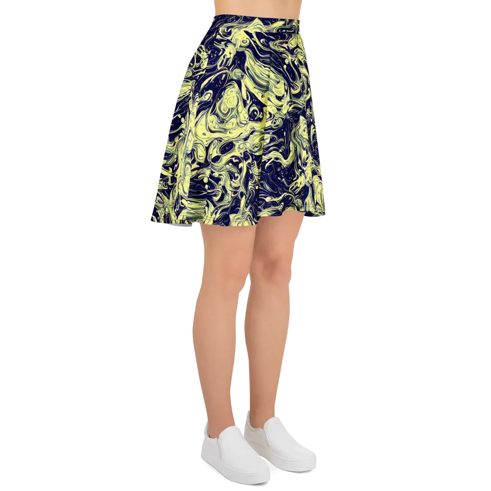 Midnight Marbles on Skater Skirt — Right