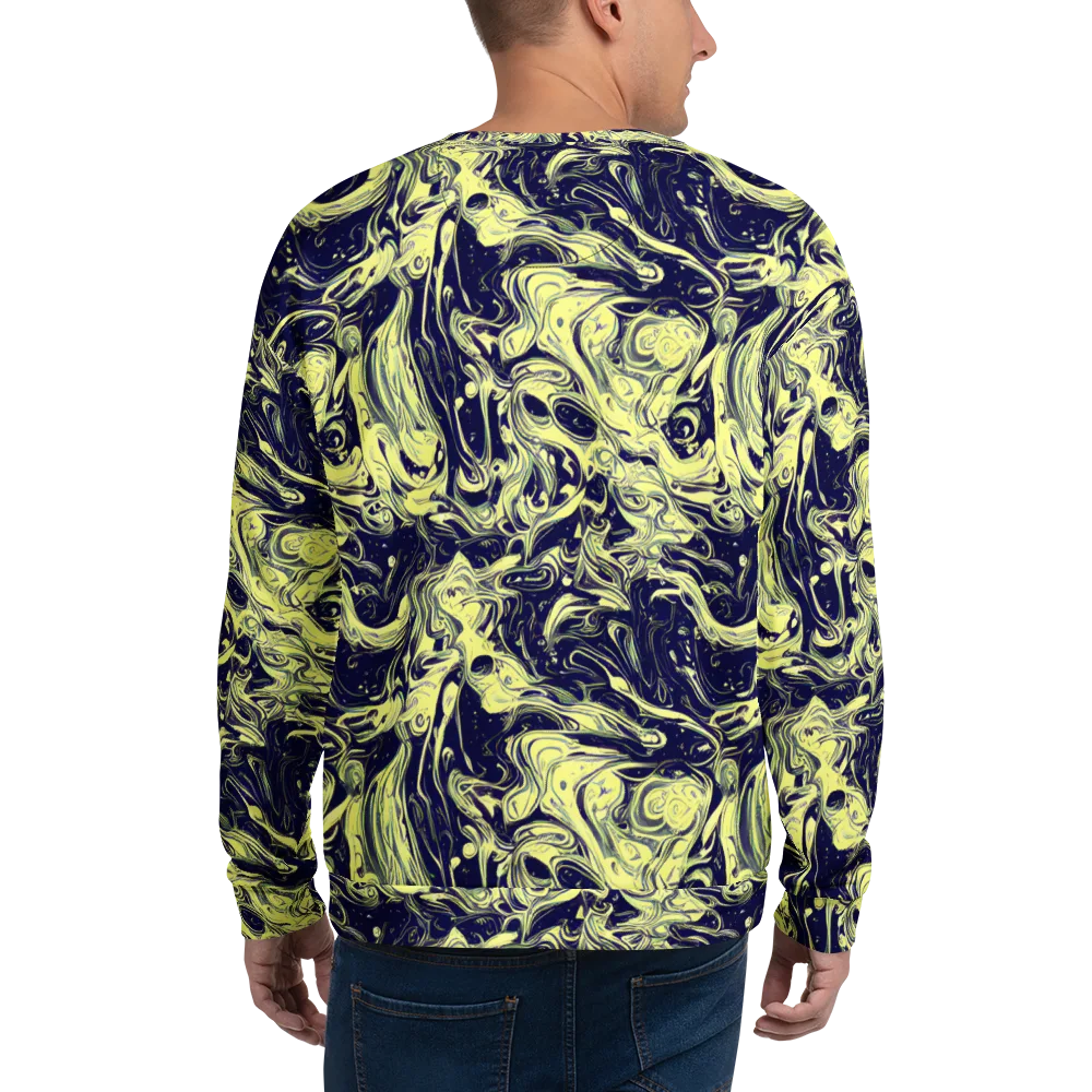 Midnight Marbles on Sweatshirt — Back