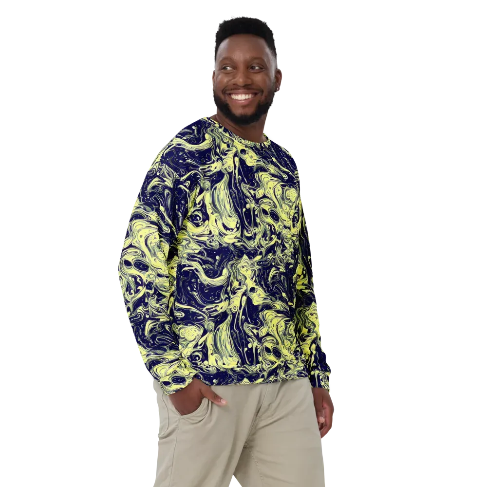Midnight Marbles on Sweatshirt — Front