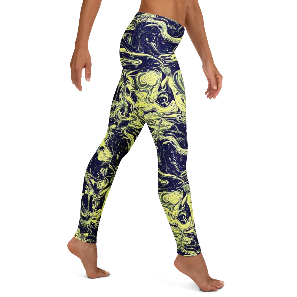 Midnight Marbles on Leggings — Right