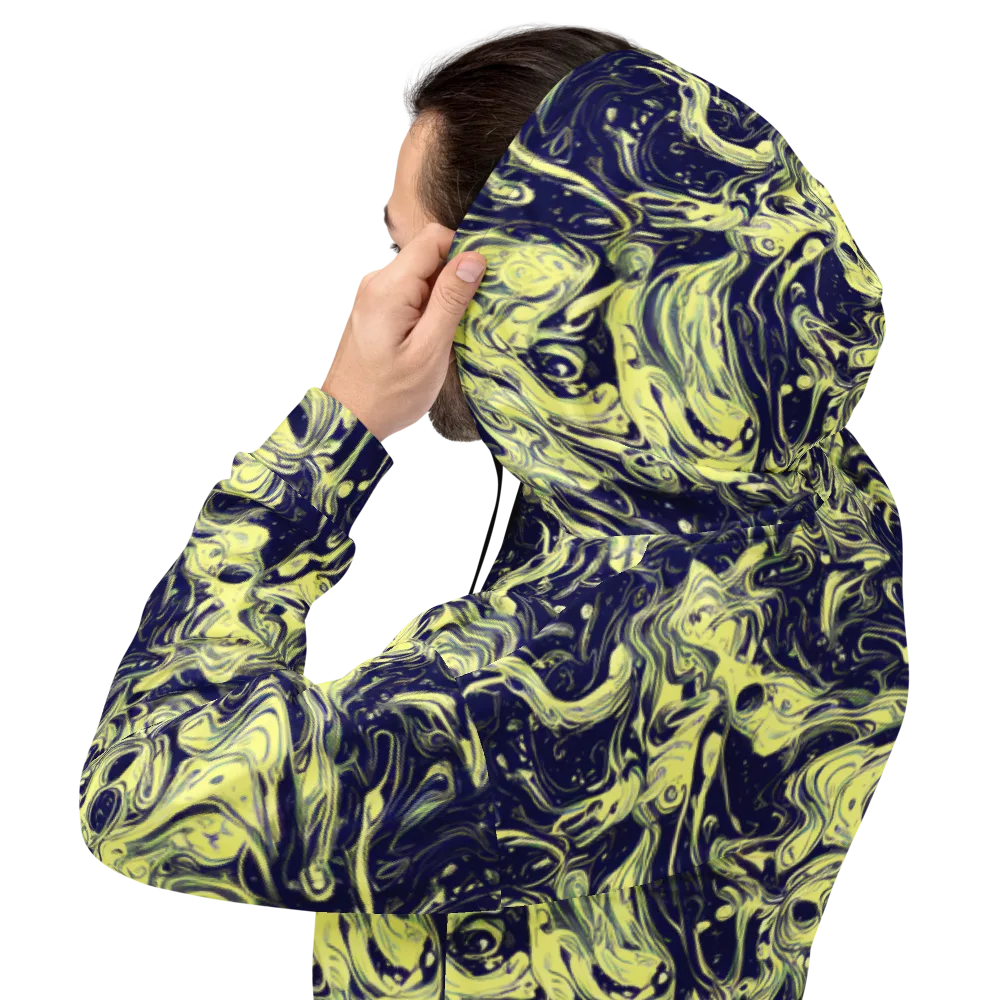 Midnight Marbles on Hoodie — Back