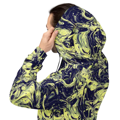 Midnight Marbles on a Hoodie