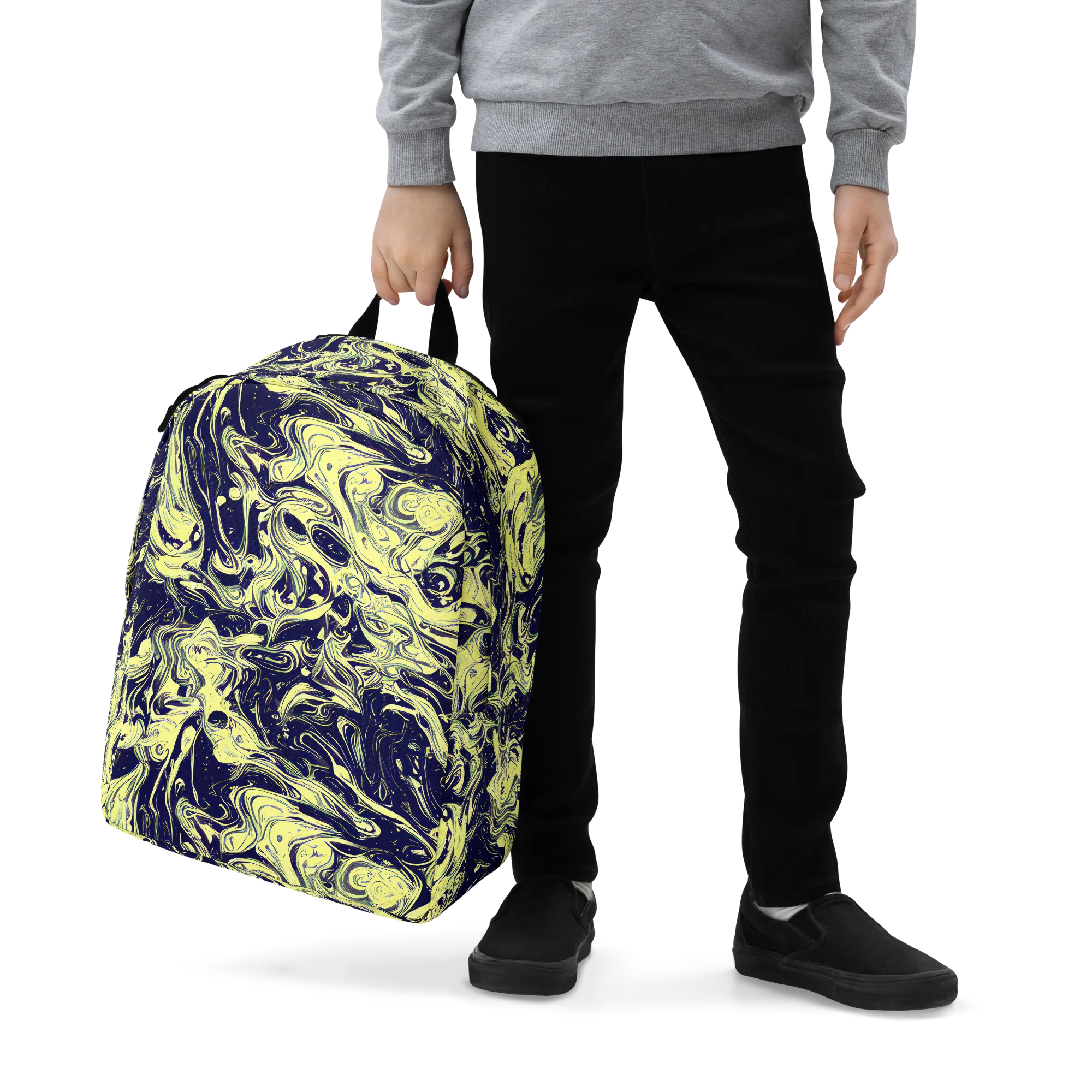 Midnight Marbles on Minimalist Backpack — Zoomed-in