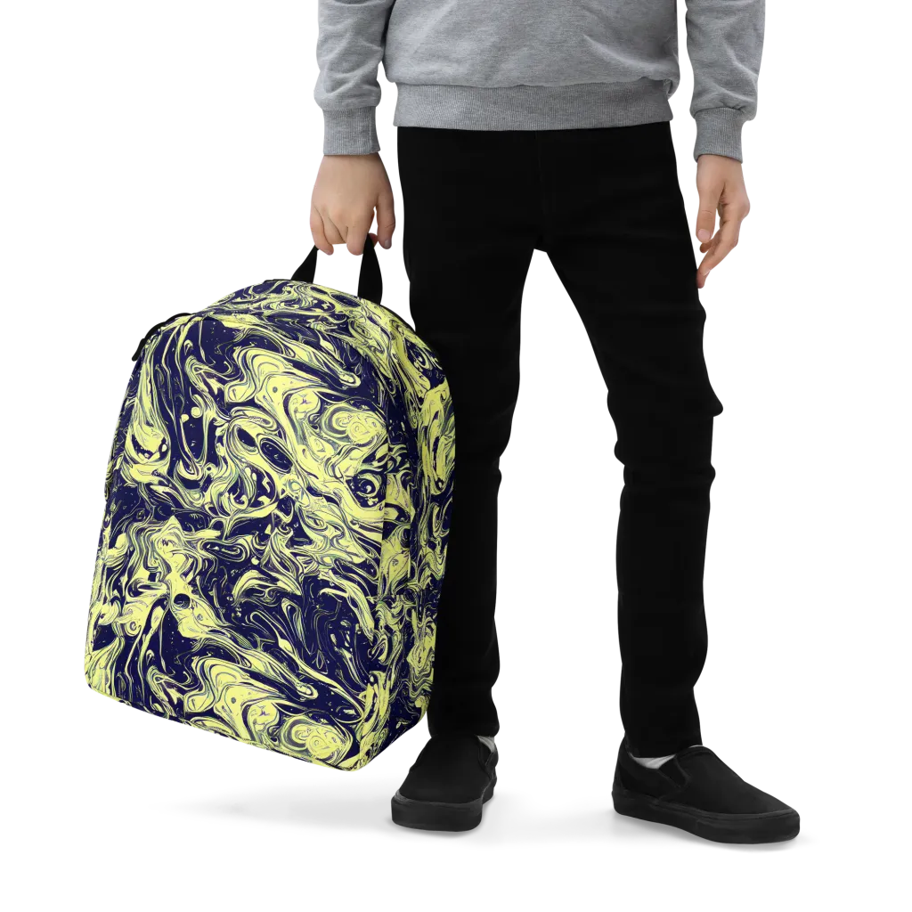 Midnight Marbles on Minimalist Backpack — Zoomed-in