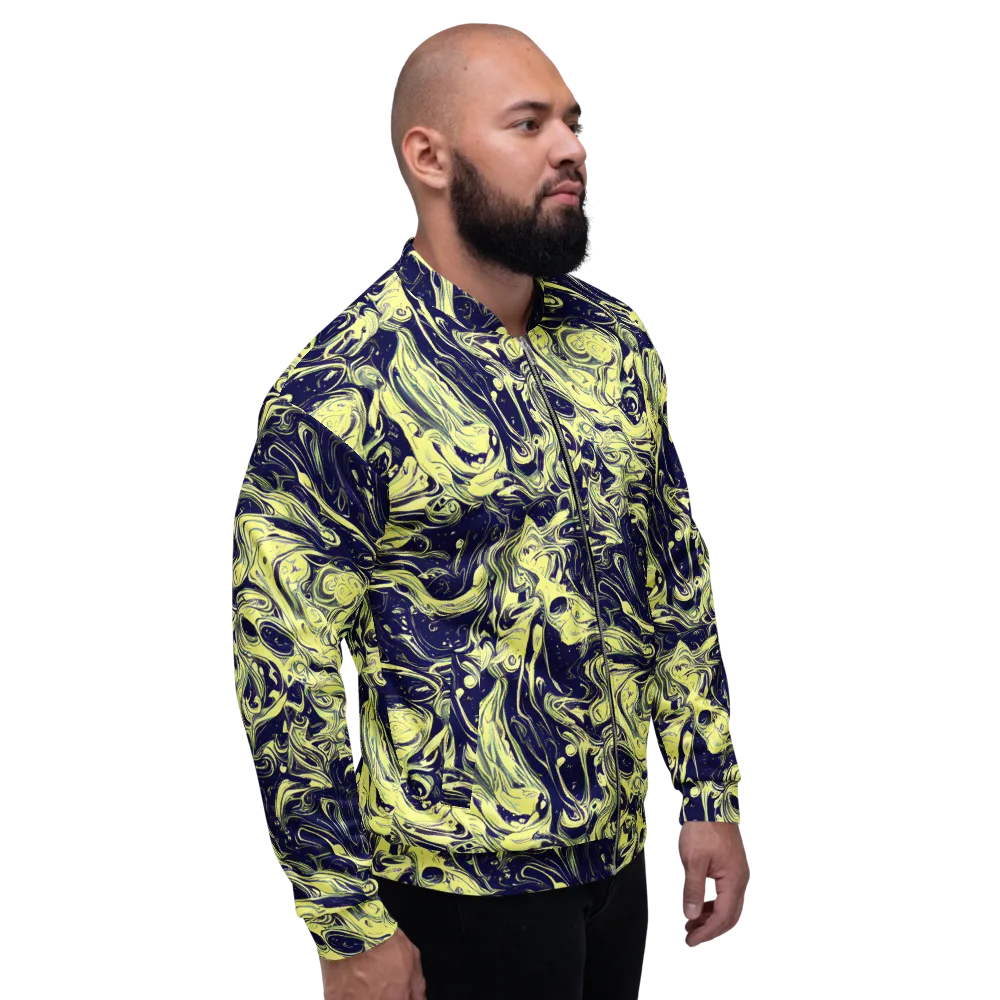 Midnight Marbles on Bomber Jacket — Right