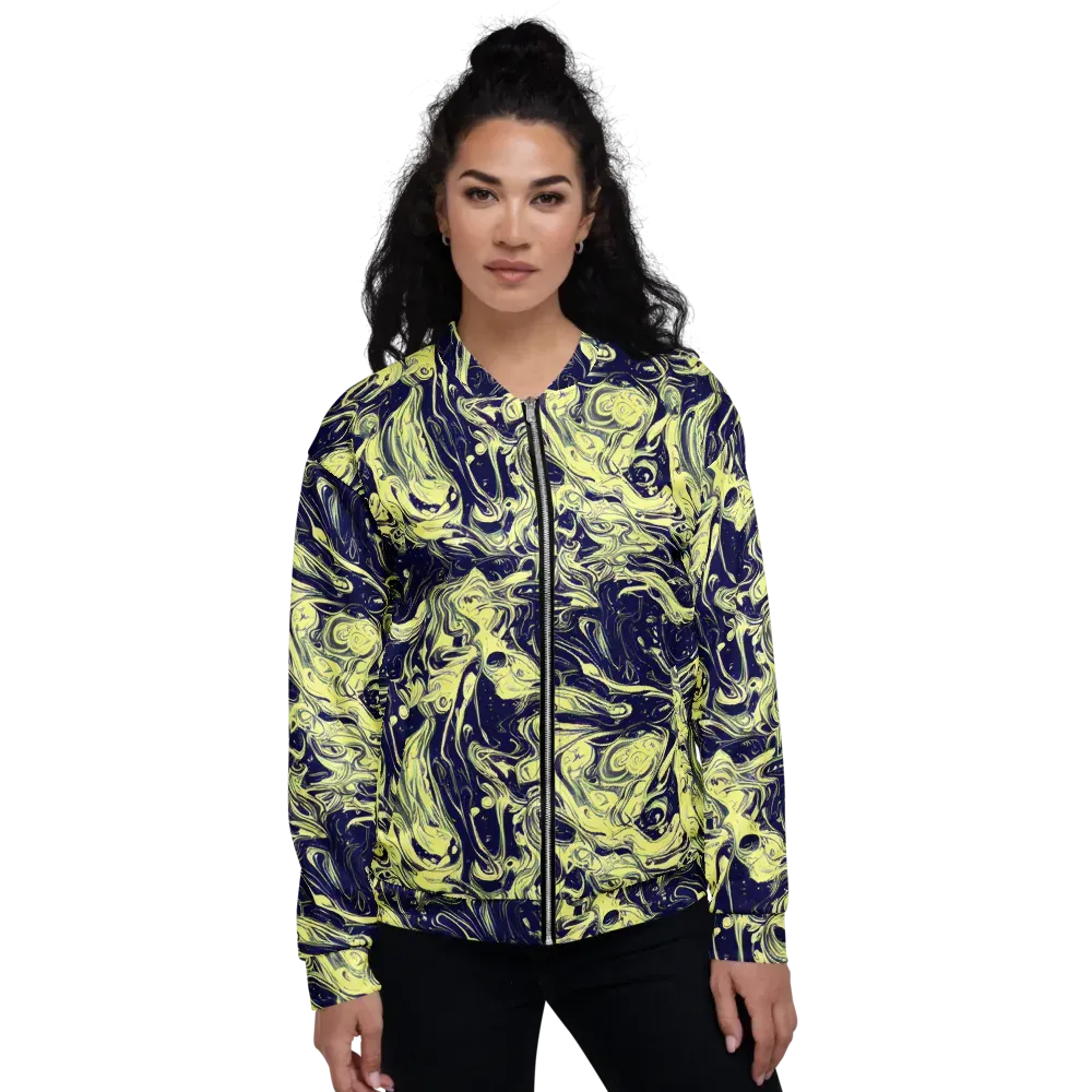 Midnight Marbles on Bomber Jacket — Front