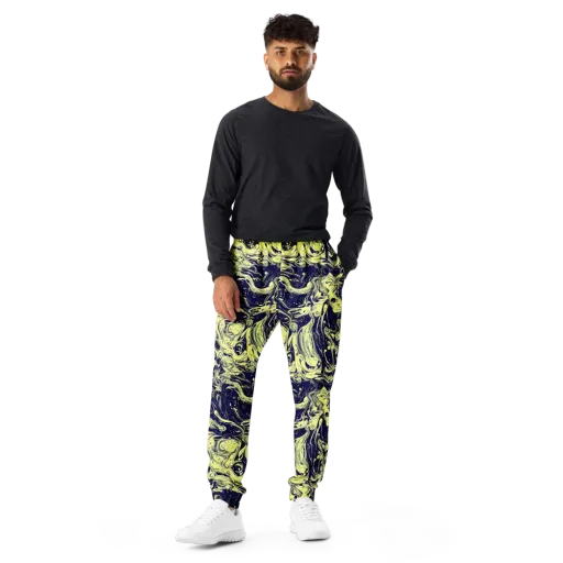 Midnight Marbles on a Men's Joggers