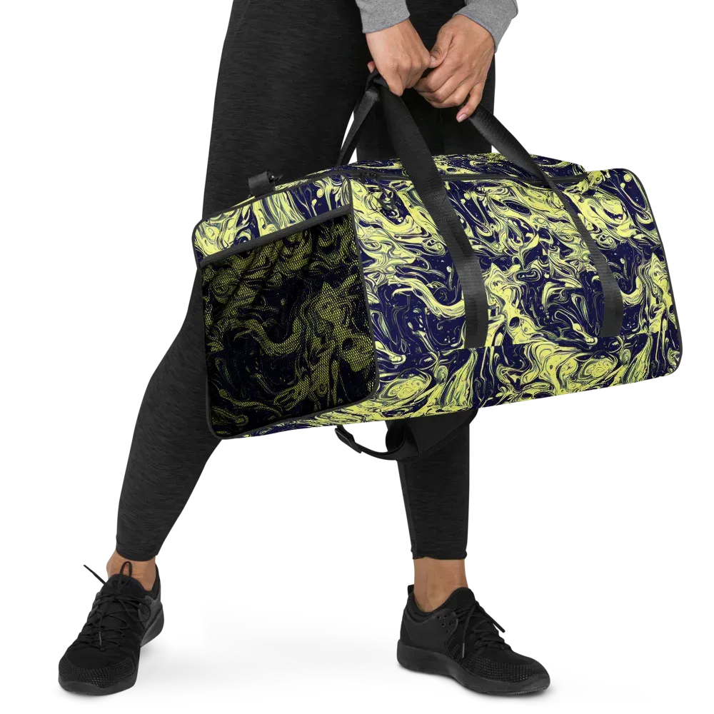 Midnight Marbles on Duffle Bag — Right Front