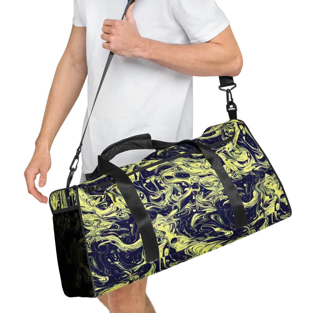 Midnight Marbles on Duffle Bag — Right Front