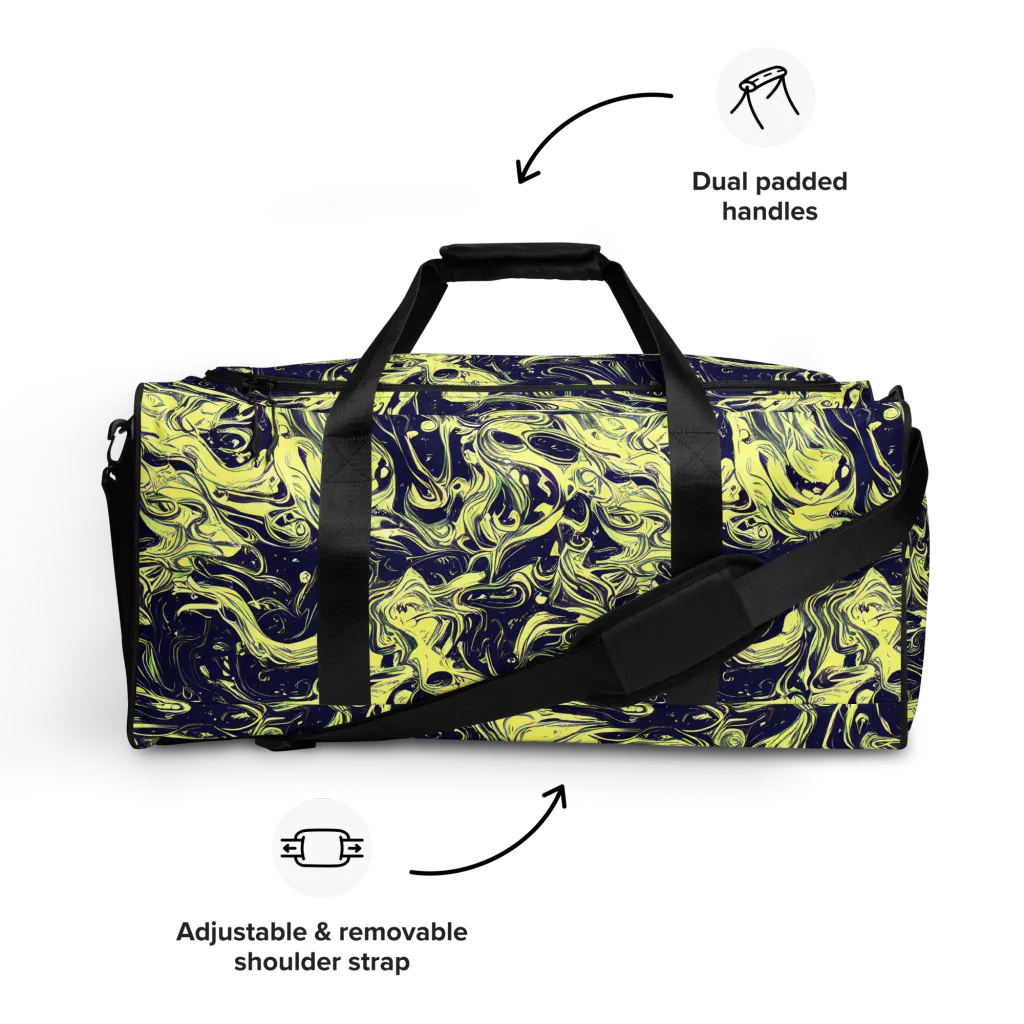 Midnight Marbles on Duffle Bag — Front