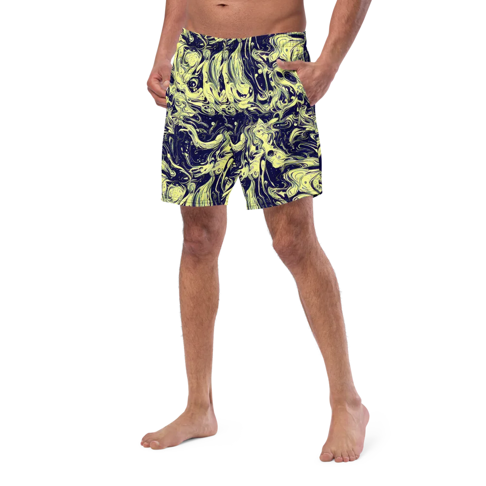 Midnight Marbles on Swim Trunks — Left Front
