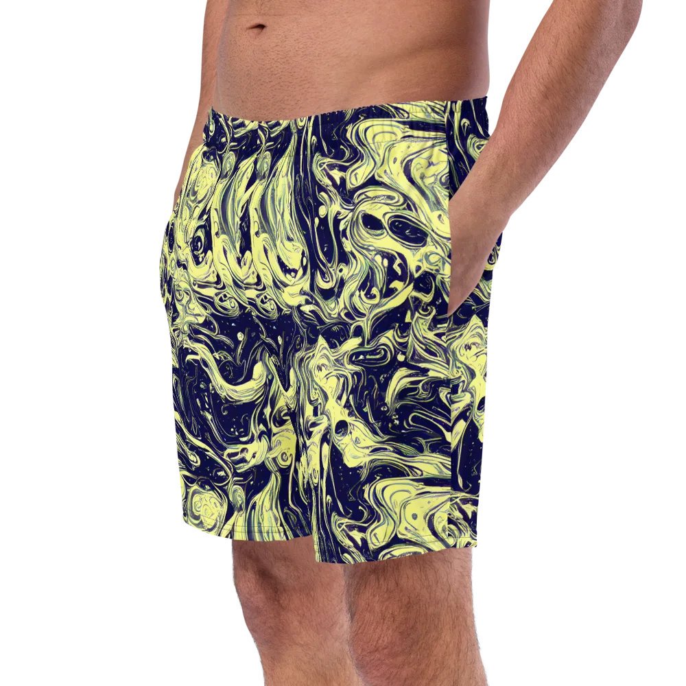 Midnight Marbles on Swim Trunks — Left Front