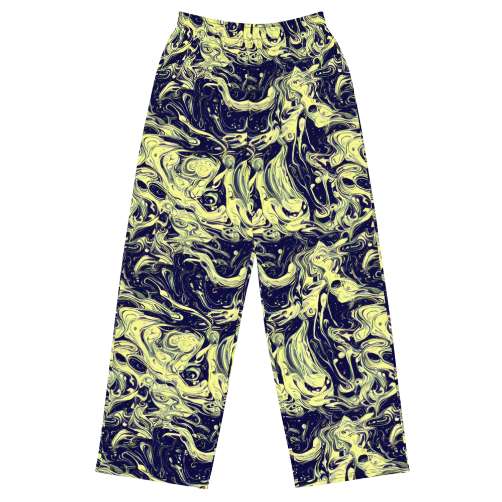 Midnight Marbles on Wide-Leg Pants — Front