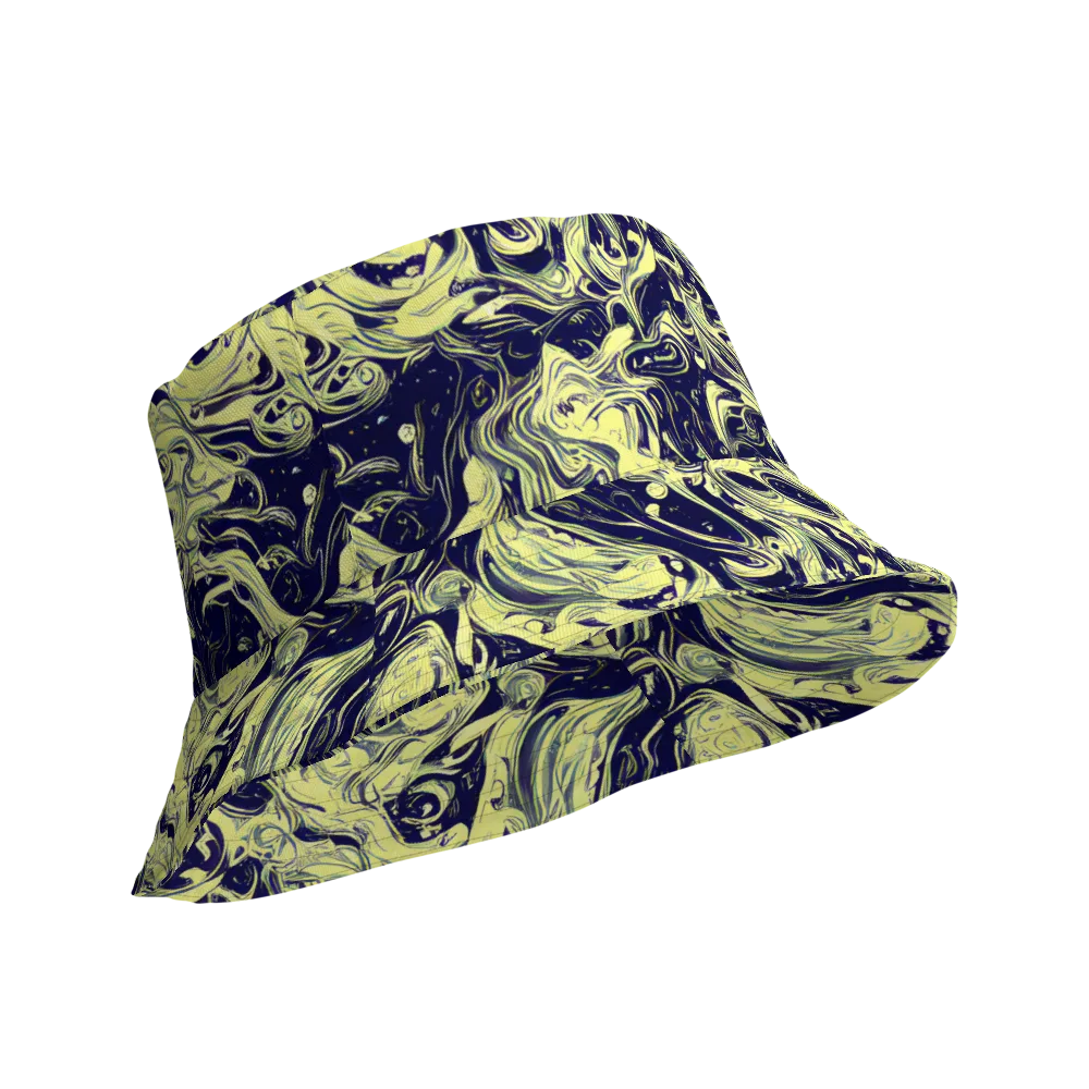 Midnight Marbles on Reversible Bucket Hat — Product details Outside