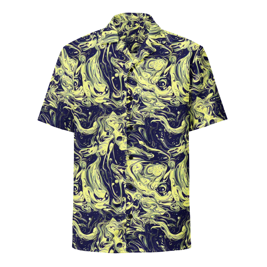 Midnight Marbles on Button Shirt — Front
