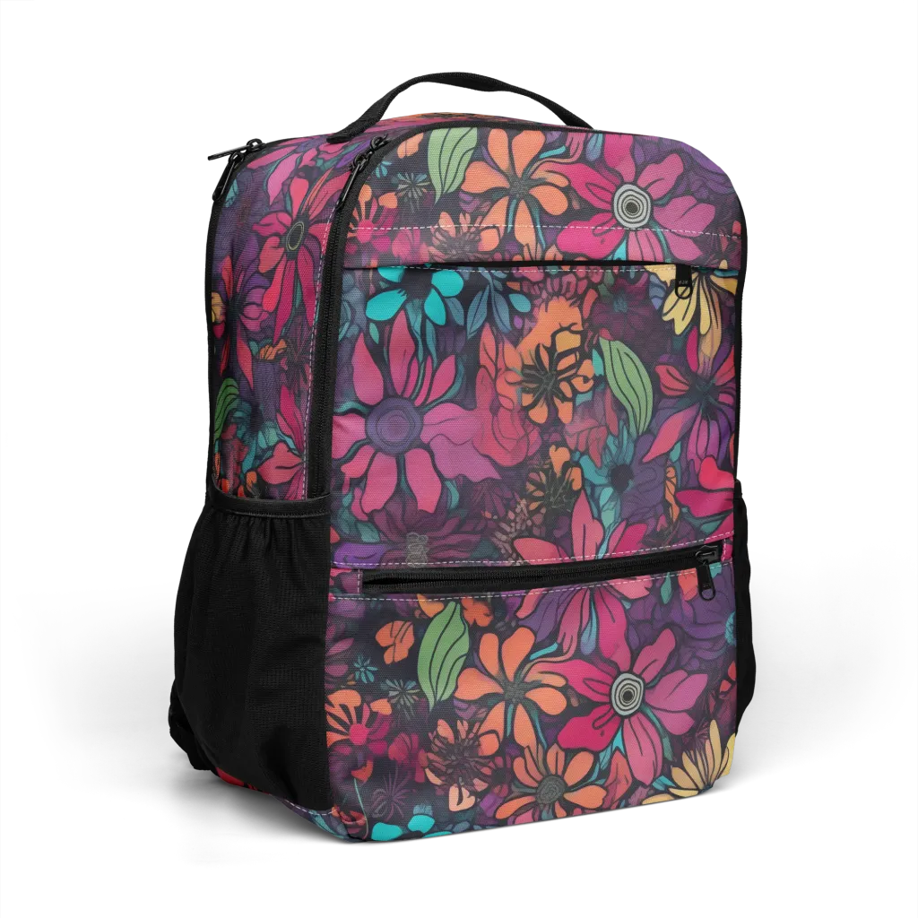 Neon Herbarium on Utility Backpack — Right Front