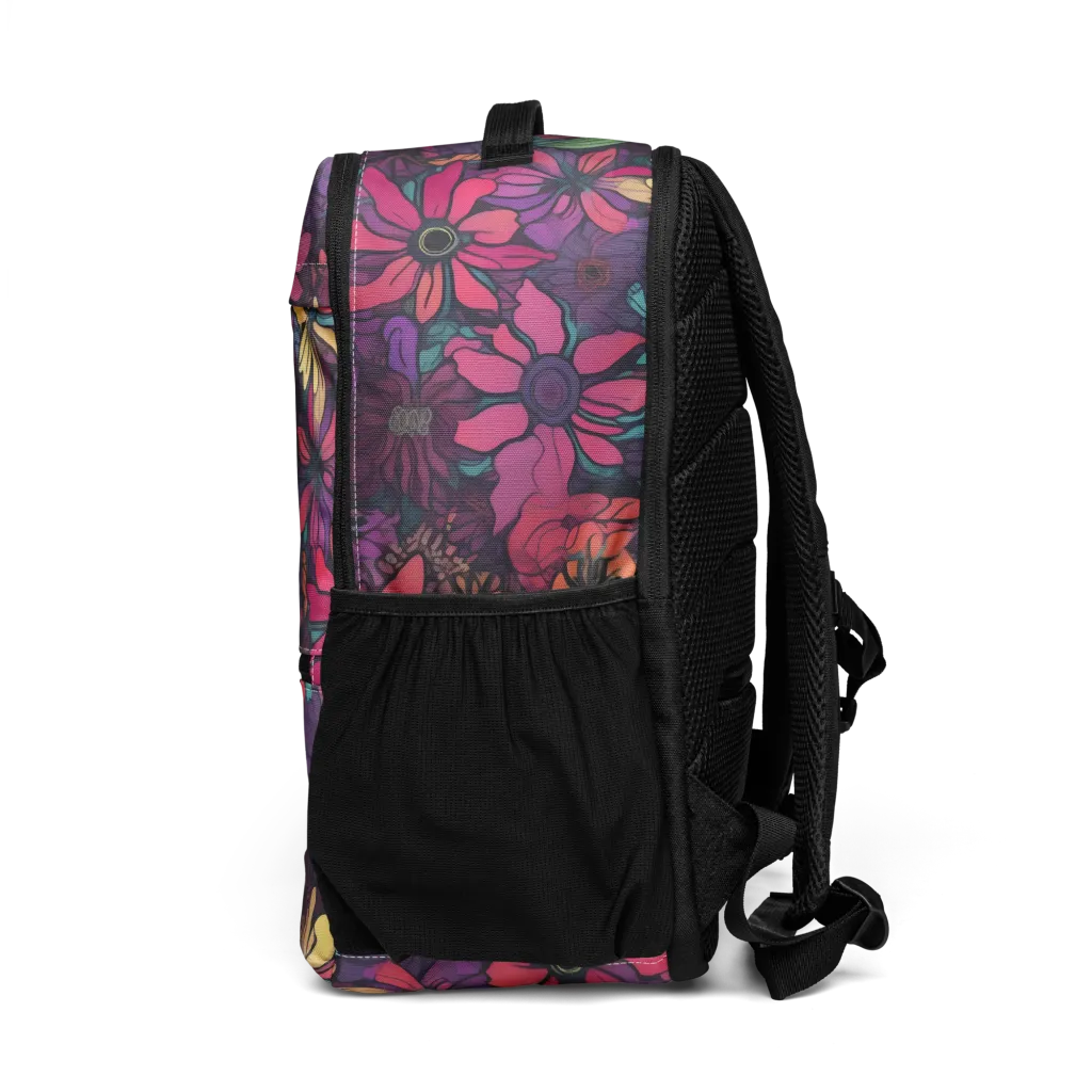Neon Herbarium on Utility Backpack — Left