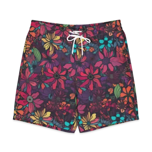 Neon Herbarium on a Men's Board Shorts