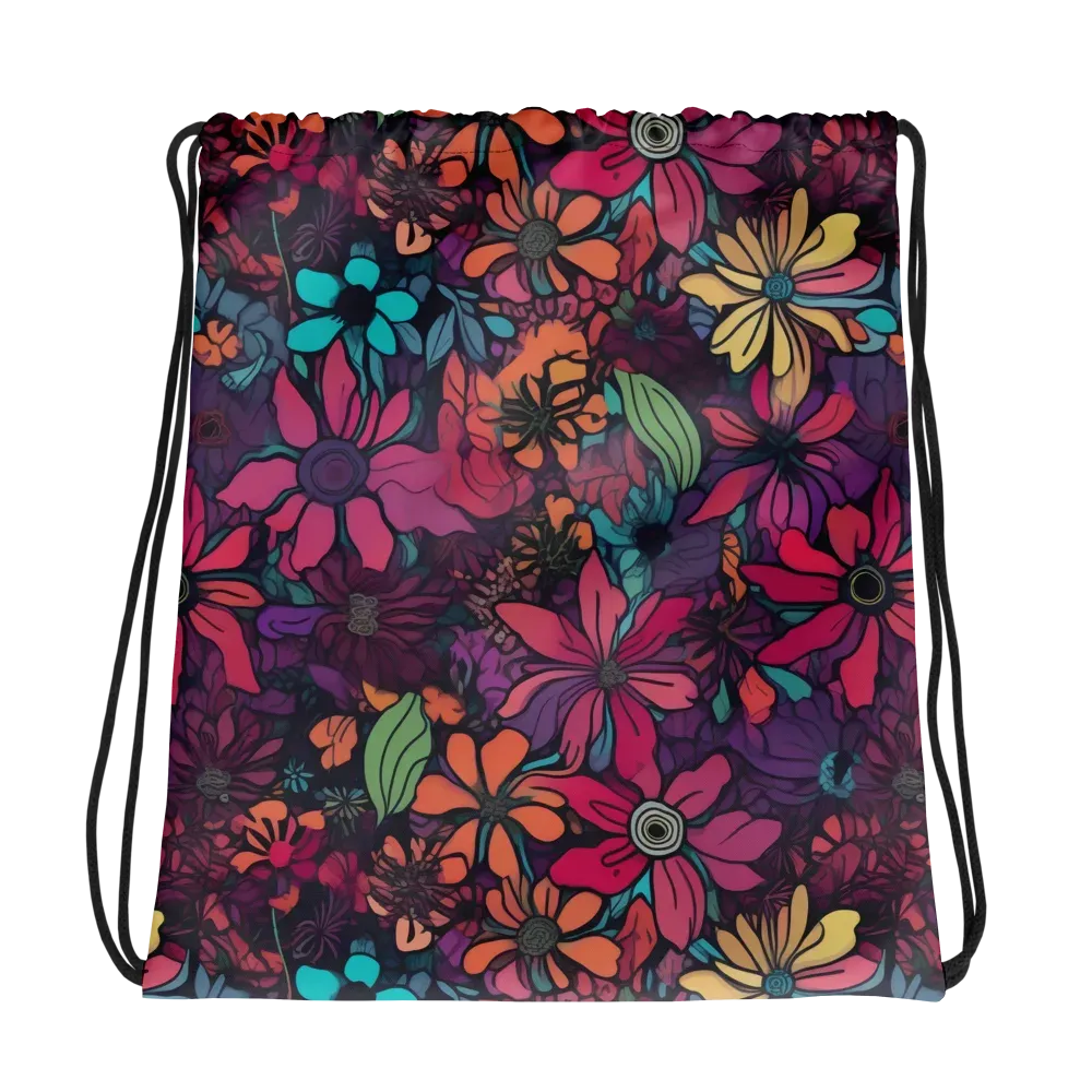 Neon Herbarium on Drawstring Bag — Photo