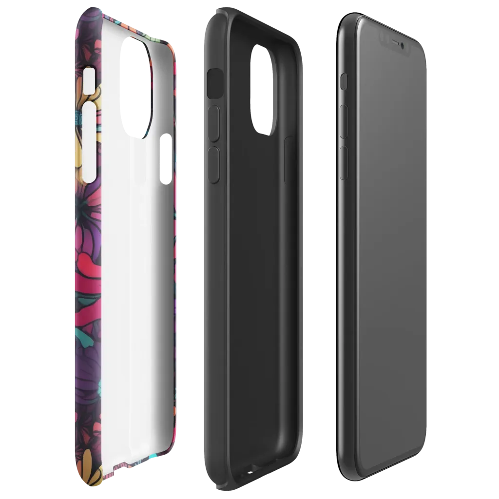 Neon Herbarium on Tough Case for iPhone® — Right