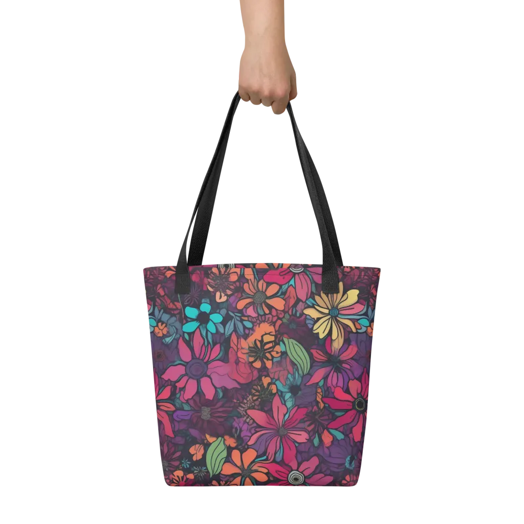 Neon Herbarium on Tote Bag — Front