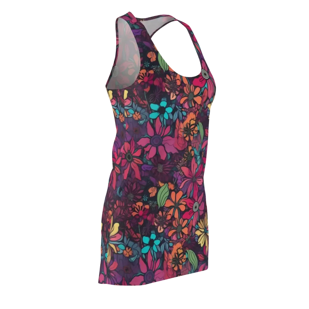 Neon Herbarium on Racerback Dress — Front Side