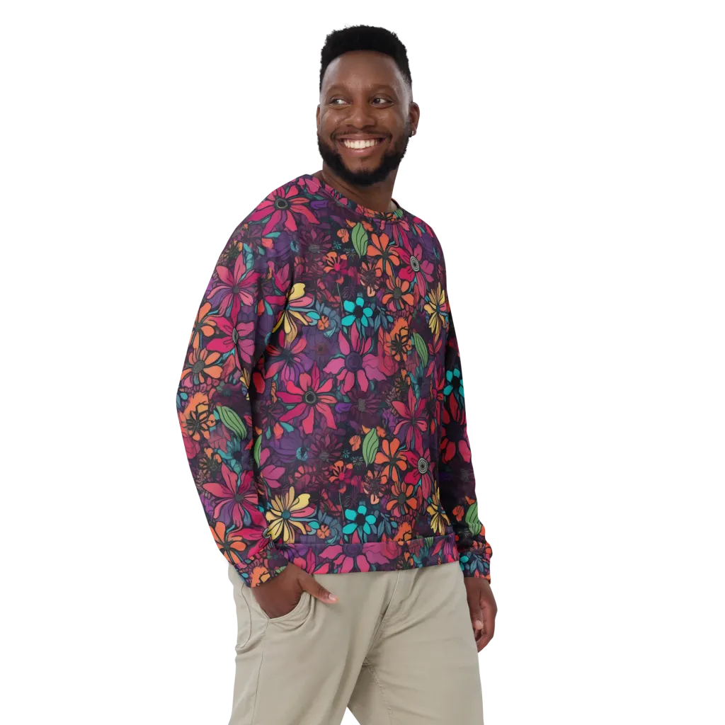 Neon Herbarium on Sweatshirt — Front
