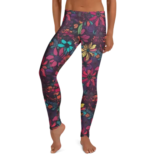 Neon Herbarium on a Leggings